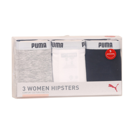 3PACK bragas de mujer Puma multicolor (503007001 015)