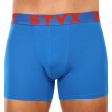 Boxers para hombre Styx largo sport elástico azul (U1167)