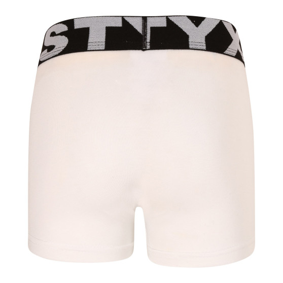 Boxers para niños Styx goma deportiva blanco (GJ1061)