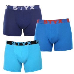 3PACK Boxers para hombre Styx largos deportivos elásticos multicolor (3U96897)