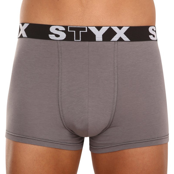 3PACK Boxers para hombre Styx goma deportiva multicolor (3G10137)