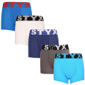 5PACK Boxers para niños Styx goma deportiva multicolor (5GJ9681379)