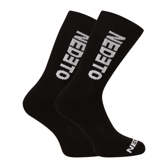 5PACK calcetines Nedeto alto negro (5NDTP001-brand)