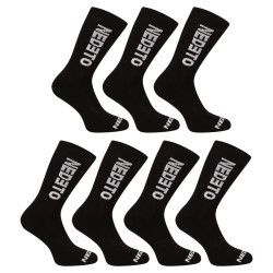 7PACK calcetines Nedeto alto negro (7NDTP001-brand)