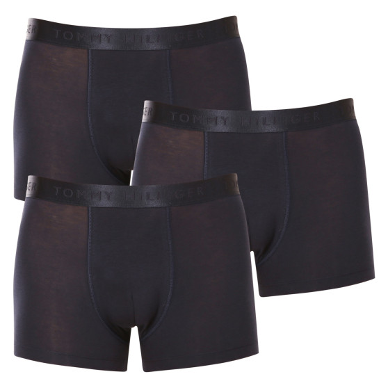 3PACK Boxers para hombre Tommy Hilfiger azul oscuro (UM0UM02760 0WT)