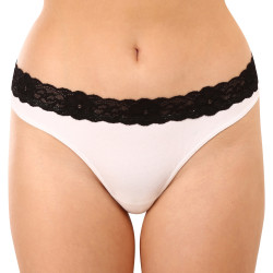 Tanga de mujer Styx con encaje blanco (ITK1061)