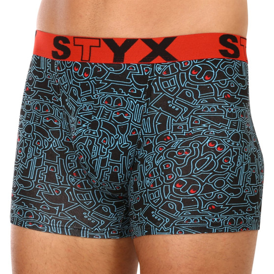 Boxers para hombre Styx long art sports rubber doodle (U1256)