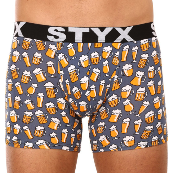 Boxers para hombre Styx largo arte deportes caucho cerveza (U1357)