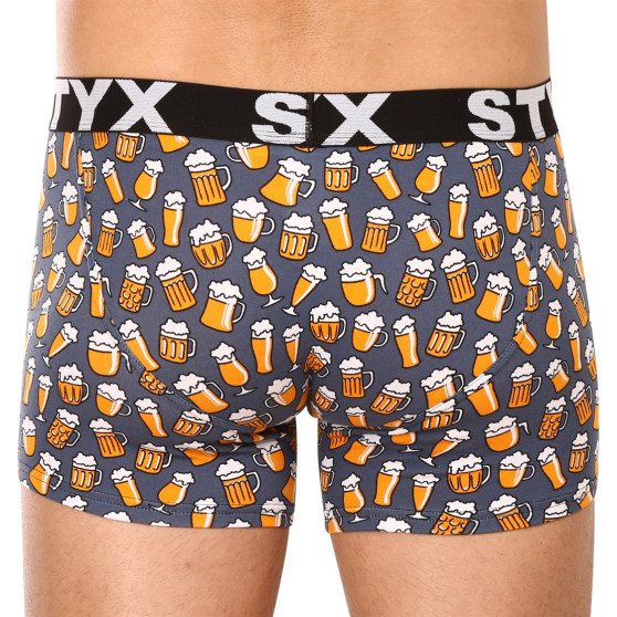 Boxers para hombre Styx largo arte deportes caucho cerveza (U1357)