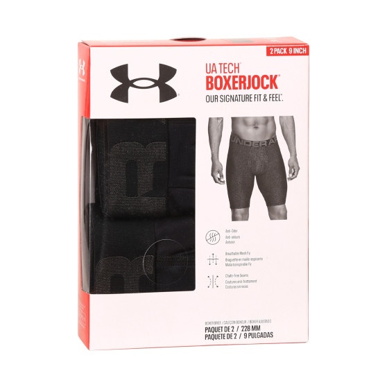 2PACK Boxers para hombre Under Armour negro (1363622 001)