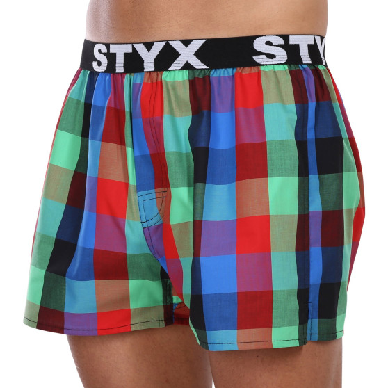 Calzones de hombre Styx elástico deportivo multicolor (B1007)