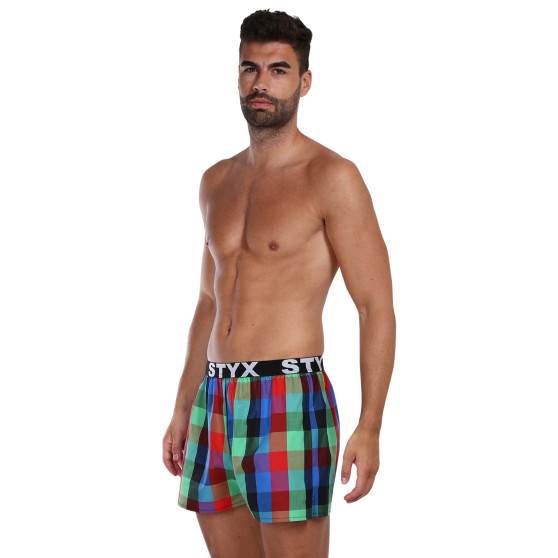 Calzones de hombre Styx elástico deportivo multicolor (B1007)