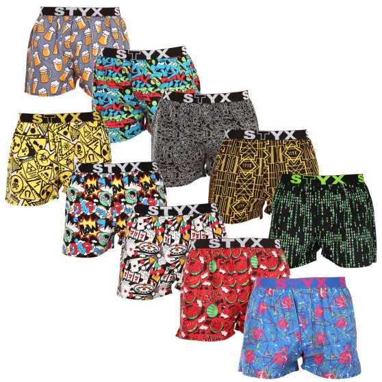 10PACK short hombre Styx art sports goma multicolor (10B113602267598)