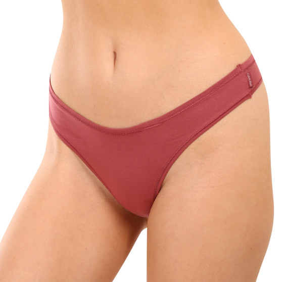 Tanga de mujer Calvin Klein rosa (QD3954E-VLL)