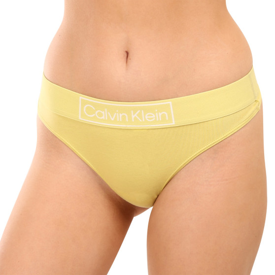 Tanga de mujer Calvin Klein amarillo (QF6774E-9LD)