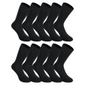 10PACK calcetines Styx high bamboo negro (10HB960)