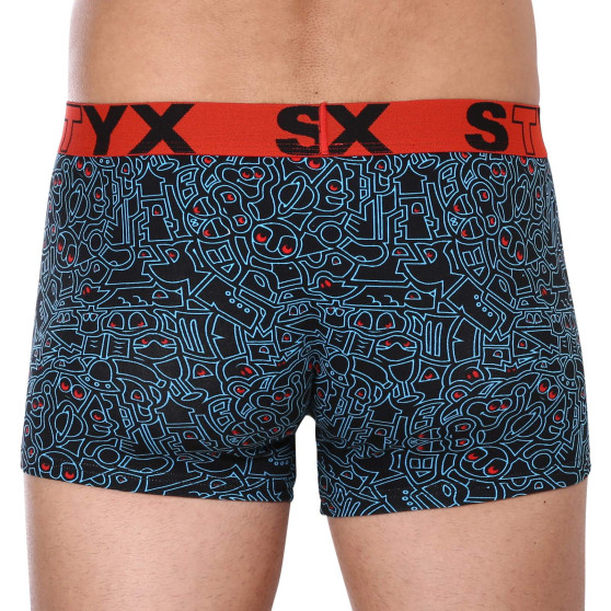 Boxers para hombre Styx art sports rubber sobredimensionado doodle (R1256)