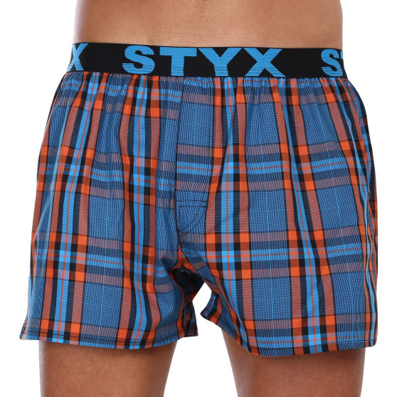 5PACK Calzones de hombre Styx deportivo elástico multicolor (5B1067890)