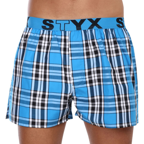 5PACK Calzones de hombre Styx deportivo elástico multicolor (5B1067890)