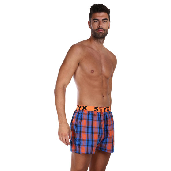 5PACK Calzones de hombre Styx deportivo elástico multicolor (5B1067890)