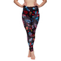 Alegres leggings de mujer Dedoles fitness Flores de neón (D-W-AW-LGS-C-RP-1098)