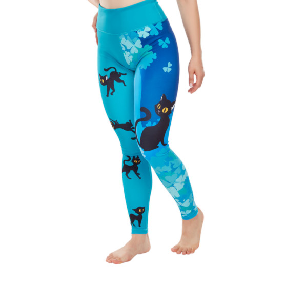 Alegres leggings para mujer Dedoles sport Cat for Happiness (D-W-AW-LGS-C-C-1343)