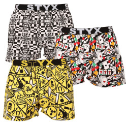 3PACK short hombre Styx art sports goma multicolor (3B14503)