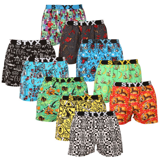 10PACK short hombre Styx art sports goma multicolor (10B130915245782)