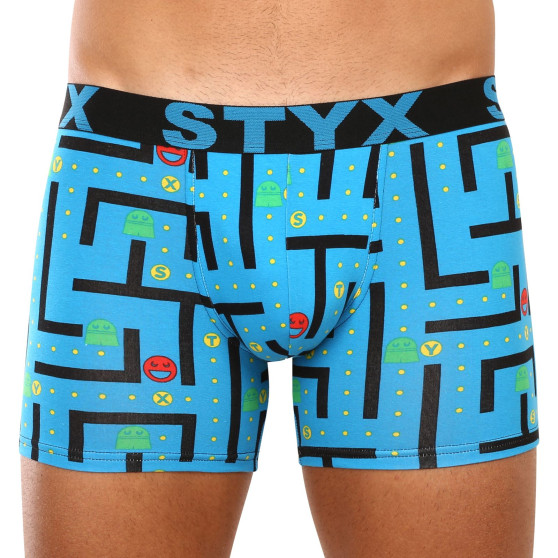 3PACK Boxers boxer hombre Styx largo arte deportes elástico multicolor (3U12914)