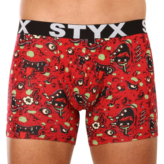 3PACK Boxers boxer hombre Styx largo arte deportes elástico multicolor (3U12914)