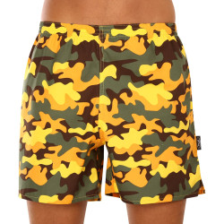 Pantalón corto con bolsillos para hombre Styx amarillo camuflaje (D1559)