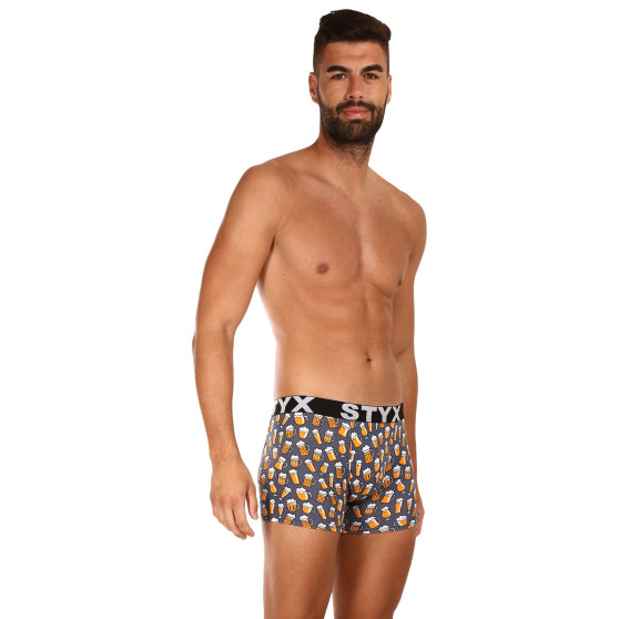 3PACK Boxers boxer hombre Styx largo arte deportes elástico multicolor (3U12672)