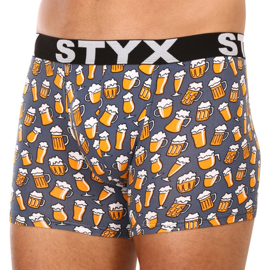 3PACK Boxers boxer hombre Styx largo arte deportes elástico multicolor (3U12672)