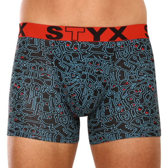 3PACK Boxers boxer hombre Styx largo arte deportes elástico multicolor (3U12672)