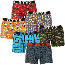 6PACK Boxers boxer hombre Styx largo arte deportes elástico multicolor (6U12697124)