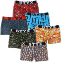 6PACK Boxers para hombre Styx art sports goma multicolor (6G12697124)