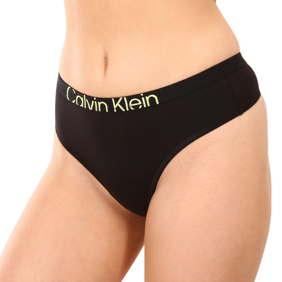 Tanga de mujer Calvin Klein negro (QF7401E-UB1)