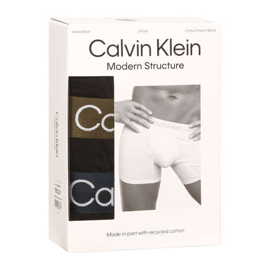 3PACK Boxers para hombre Calvin Klein negro (NB2971A-GZ5)