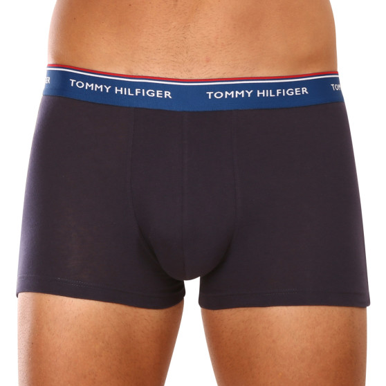 3PACK Boxers para hombre Tommy Hilfiger azul oscuro (UM0UM01642 0VX)