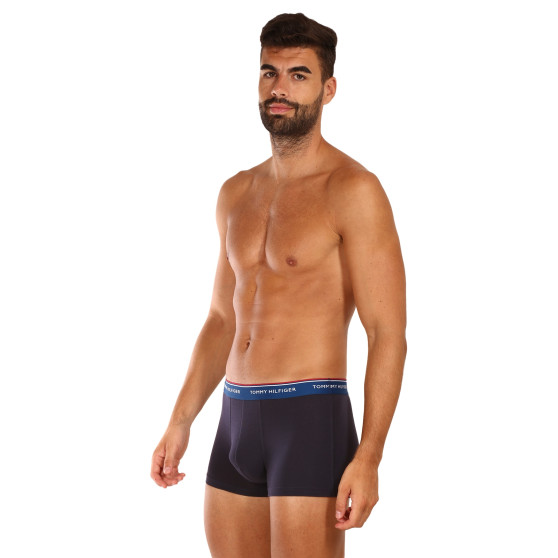 3PACK Boxers para hombre Tommy Hilfiger azul oscuro (UM0UM01642 0VX)