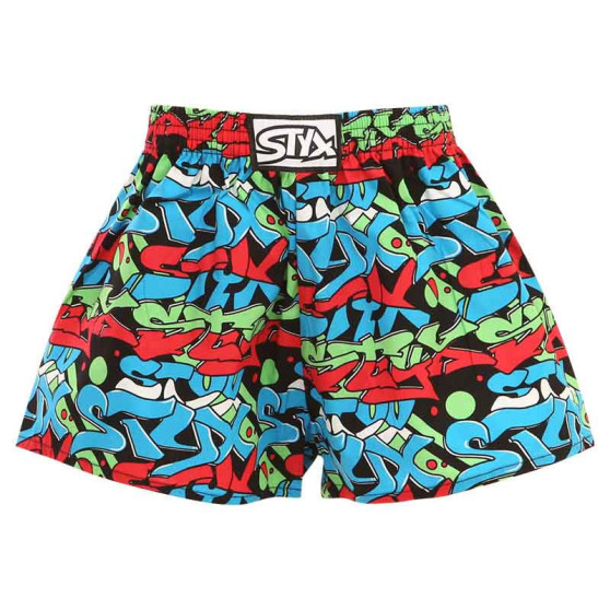 3PACK pantalón corto niño Styx art classic goma multicolor (3J12579)