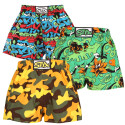 3PACK pantalón corto niño Styx art classic goma multicolor (3J12579)