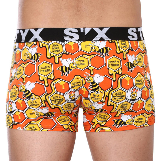 3PACK Boxers para hombre Styx art sports rubber sobredimensionado (3R12914)