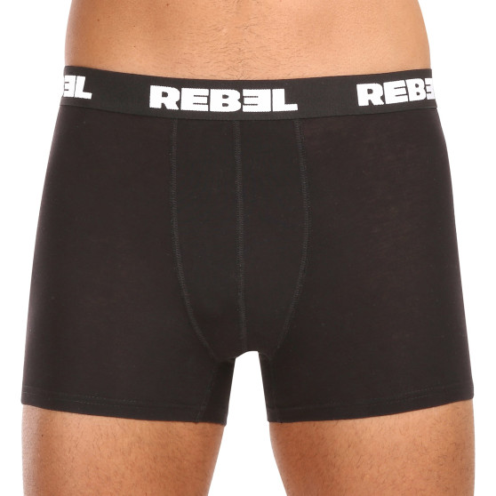 5PACK Boxers para hombre Nedeto Rebel negro (5NBR001)