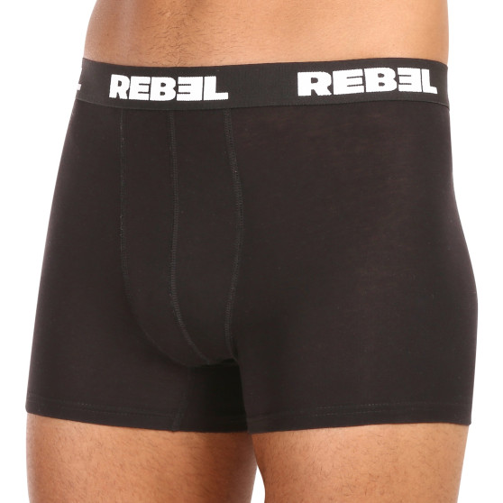 5PACK Boxers para hombre Nedeto Rebel negro (5NBR001)