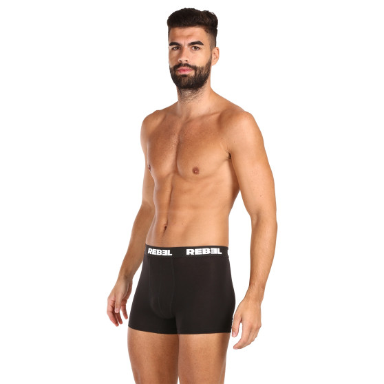 5PACK Boxers para hombre Nedeto Rebel negro (5NBR001)