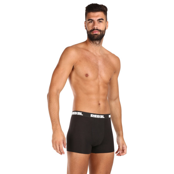 5PACK Boxers para hombre Nedeto Rebel negro (5NBR001)