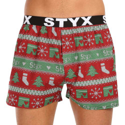 Calzones de hombre Styx art sport elastic Christmas knitted (B1658)