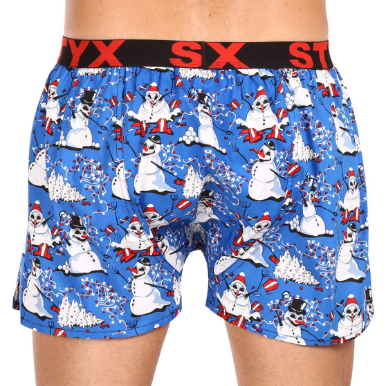 Calzones de hombre Styx art sport goma muñecos de nieve navidad (B1751)