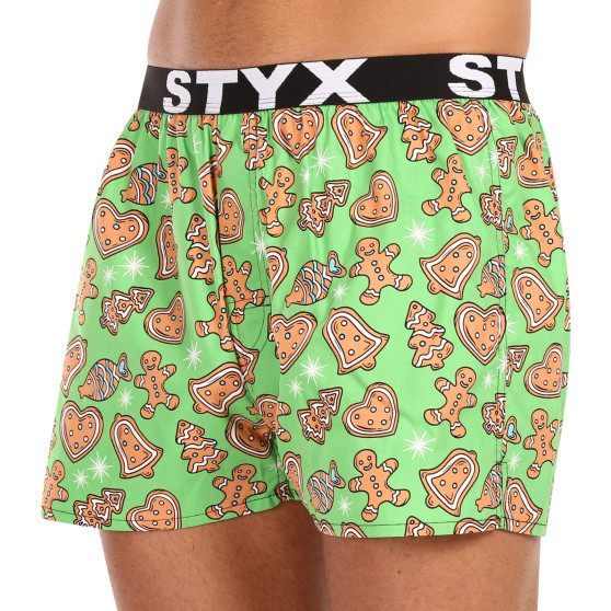 Calzones de hombre Styx art sports rubber christmas gingerbread (B1753)